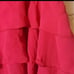 BCBGMaxAzria red Tiered Ruffle Halter Top