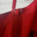 BCBGMaxAzria red Tiered Ruffle Halter Top