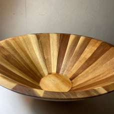 Large 15” Wooden Salad Bowl NWOT
