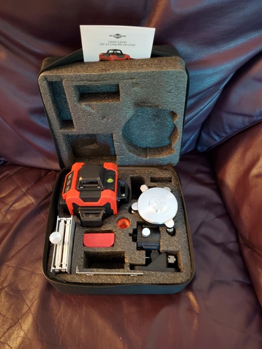 Laser Level,WEIDDW 4D 16 Lines Laser Level 4x360 Self Leveling Tool for Construc