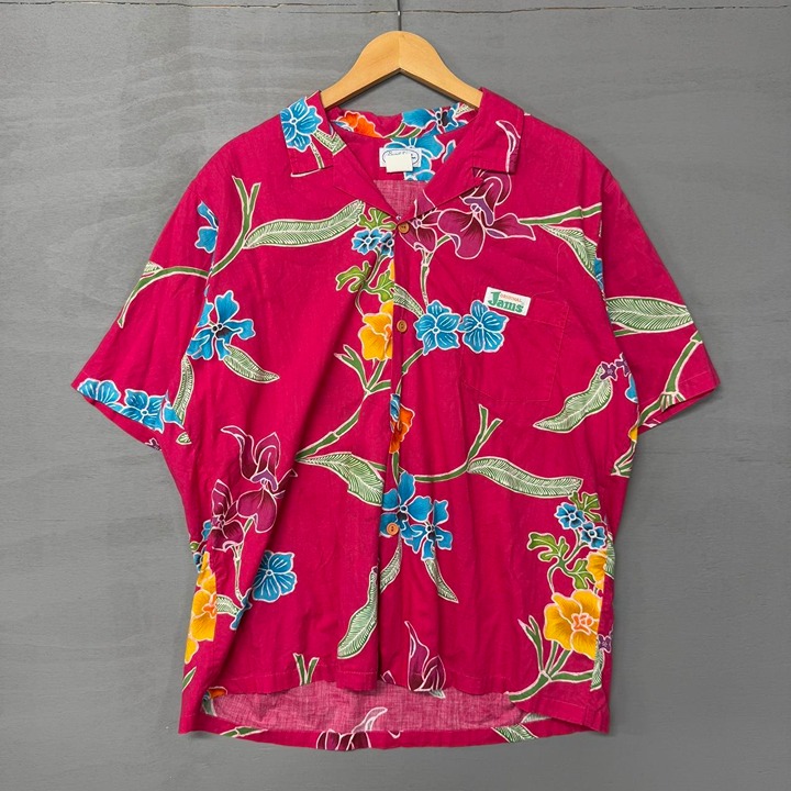 Vintage Surf Line Hawaii Original Jams Floral Multicolor Hawaiian Shirt XL