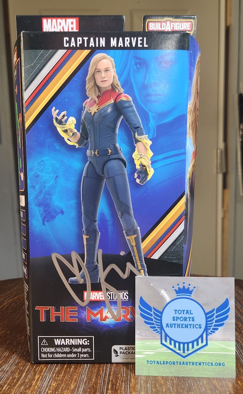 Brie Larson Captain Marvel Signed Action Figure W/COA