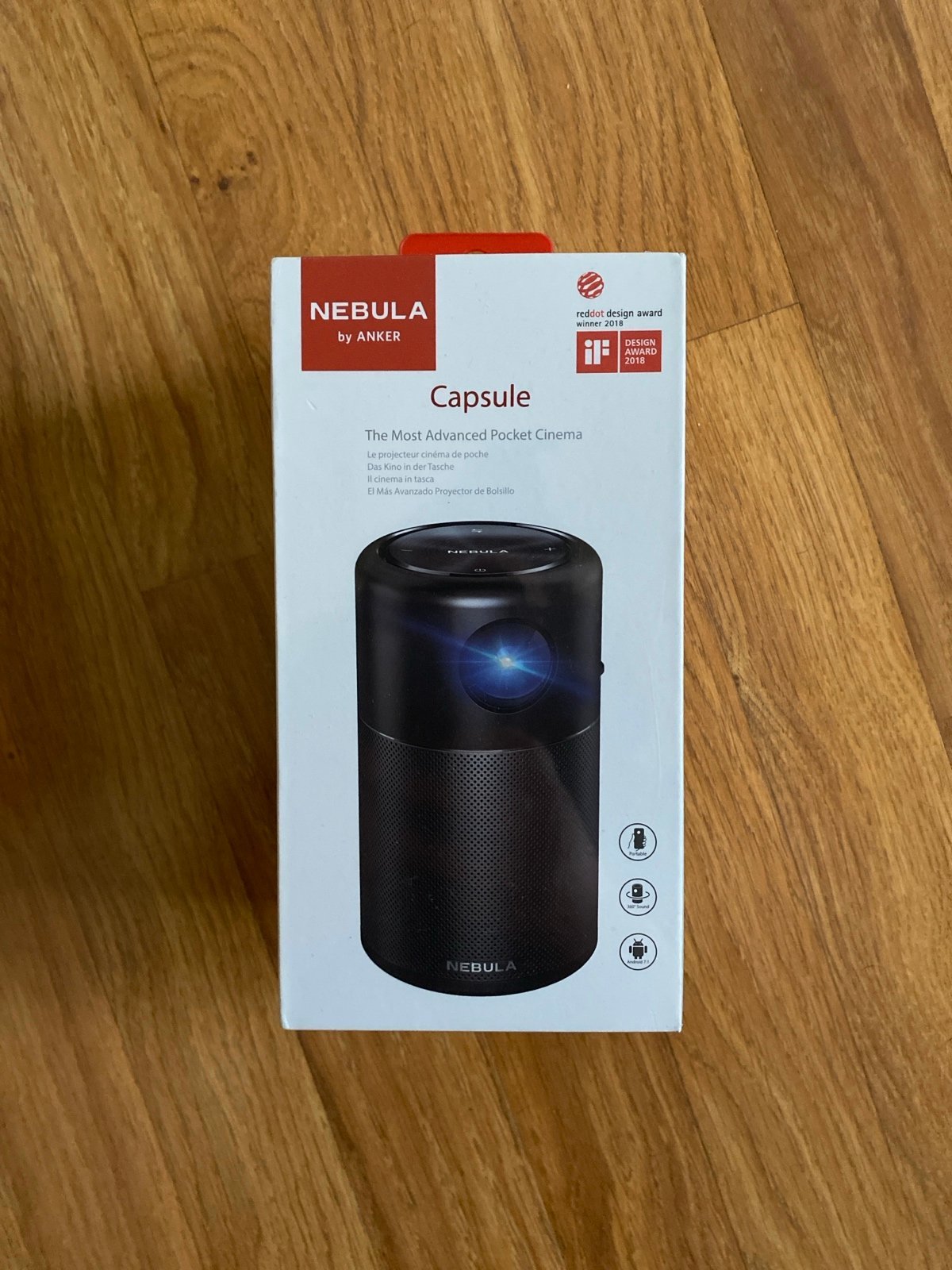 Anker NEBULA Capsule, Smart Wifi Mini Projector
