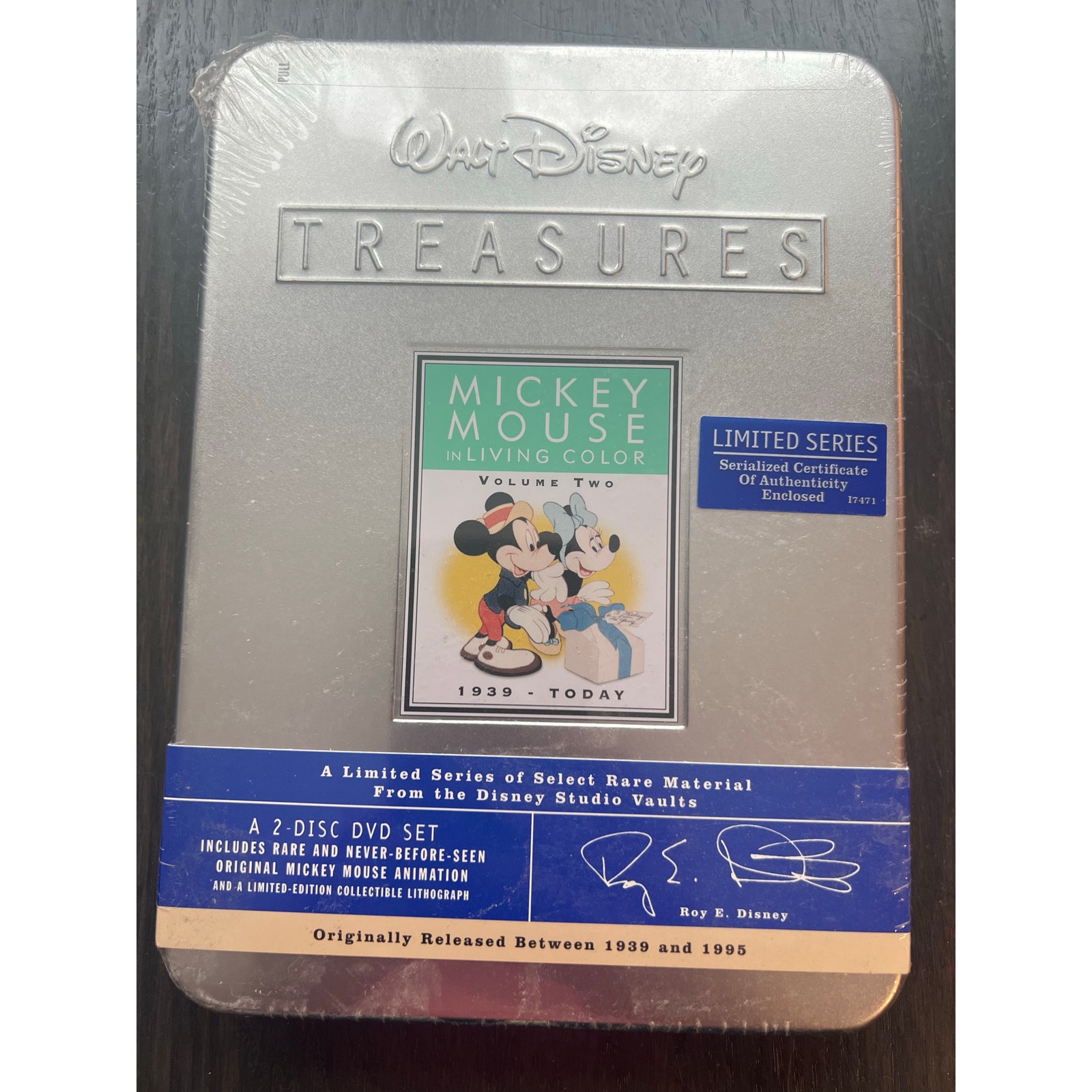 Walt Disney Treasures Mickey Mouse in Living Color Volume Two 1939-Today NEW DVD