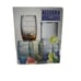 Vintage Allegro Set Of 5 Juice Set Glasses (8 oz) And Pitcher (26 oz) Colorful