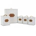 MEGACHEF KITCHEN FOOD STORAGE AND ORGANIZATION 5 PIECE CANISTER SET IN WHITE