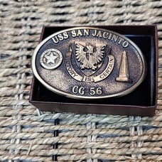 USS SAN JACINTO CG 56 BELT BUCKLE