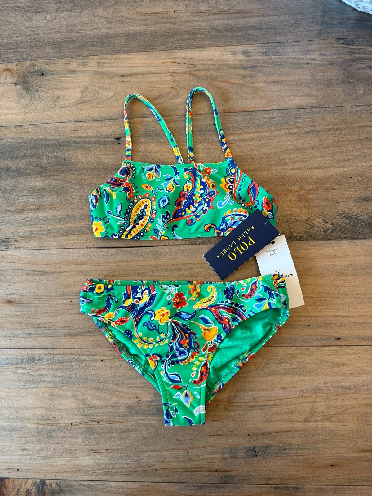 Polo Ralph Lauren girls swim suit size 4. New