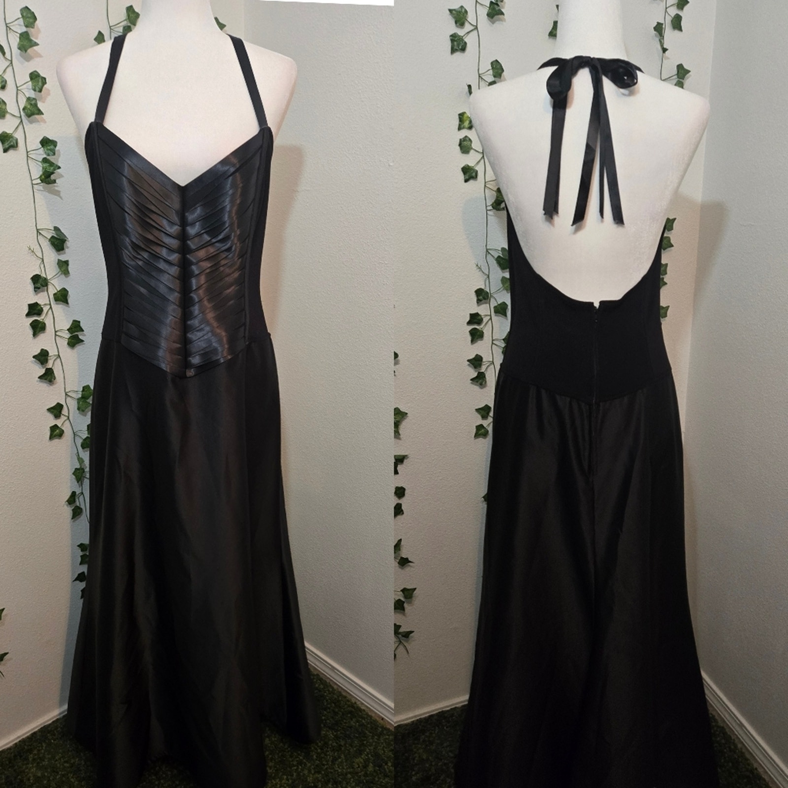 Tadashi NWT Ribbon Halter Formal Dress Size 12