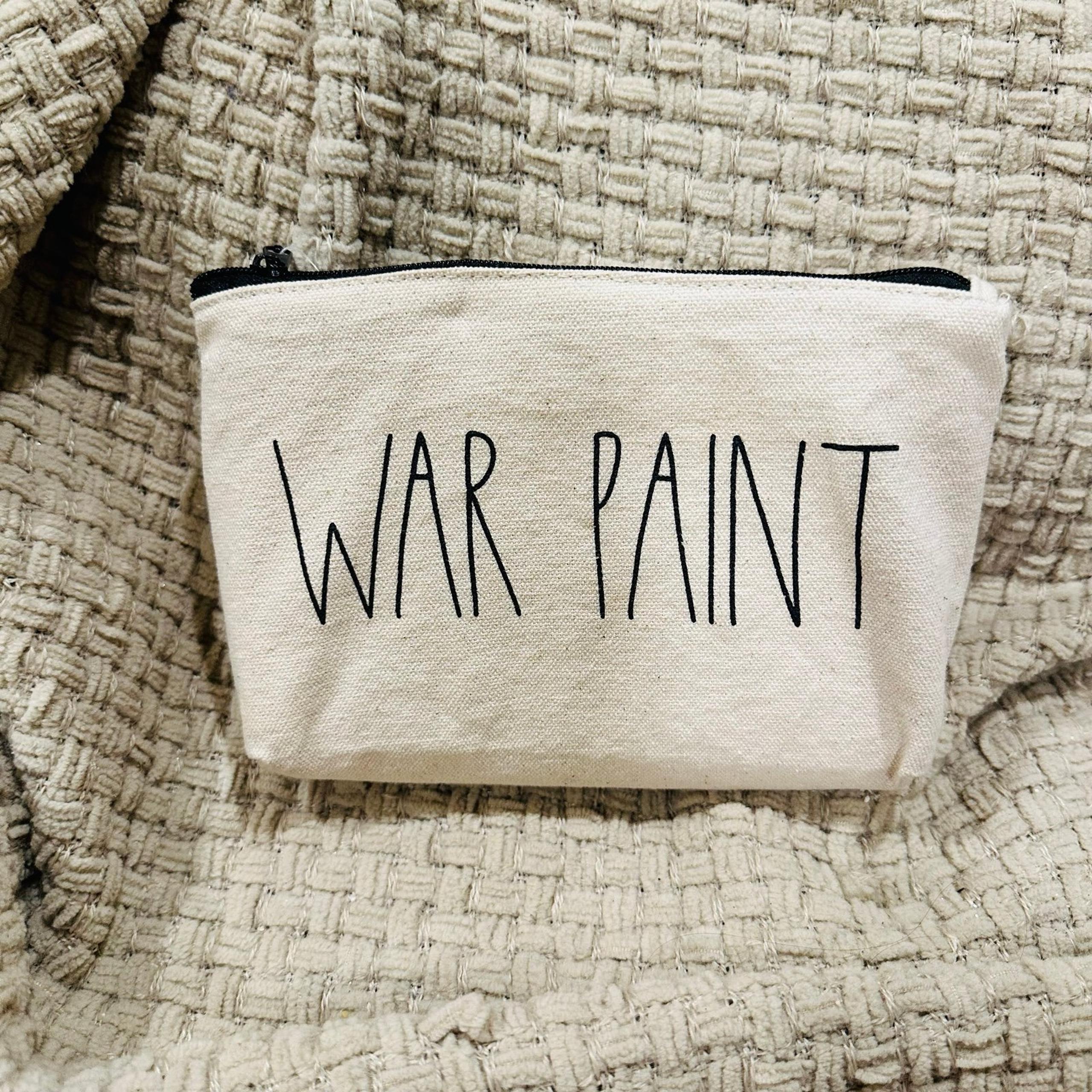 Rae Dunn War Paint Cosmetic Bag