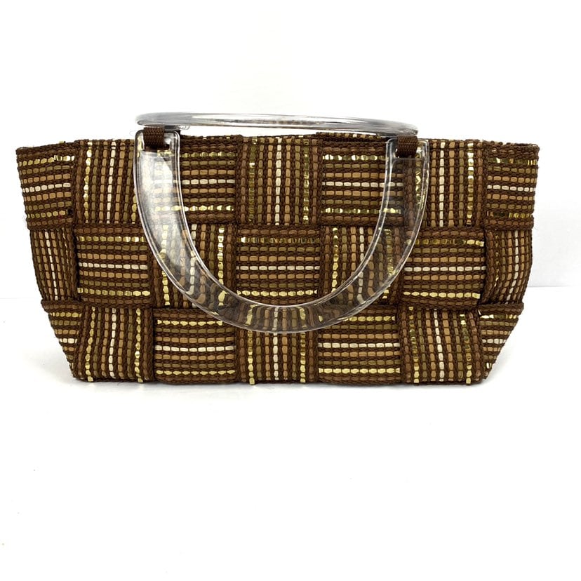 VTG M & G Bertini Italian Bag Brown Gold