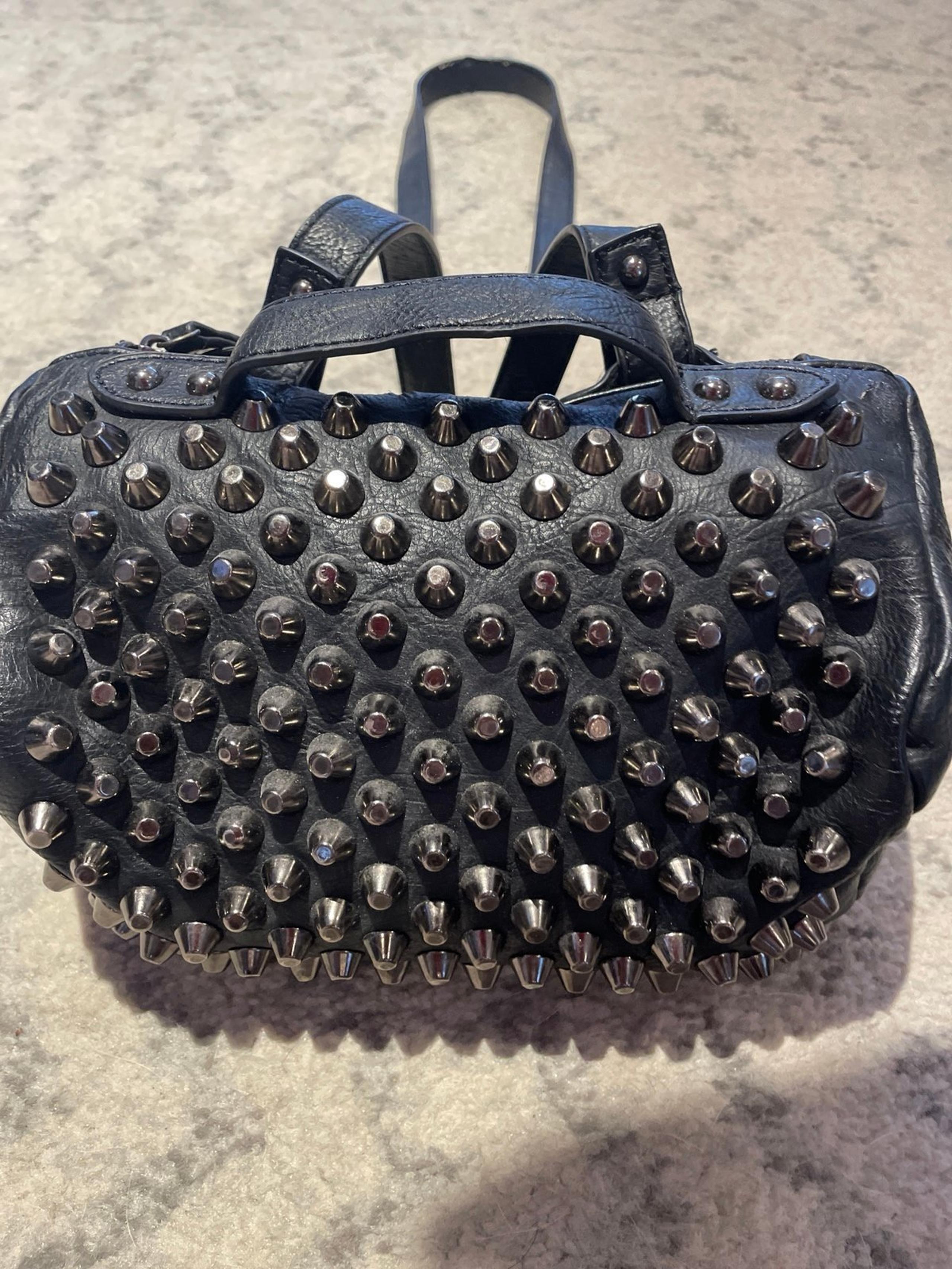 Free People black studded crossbody
