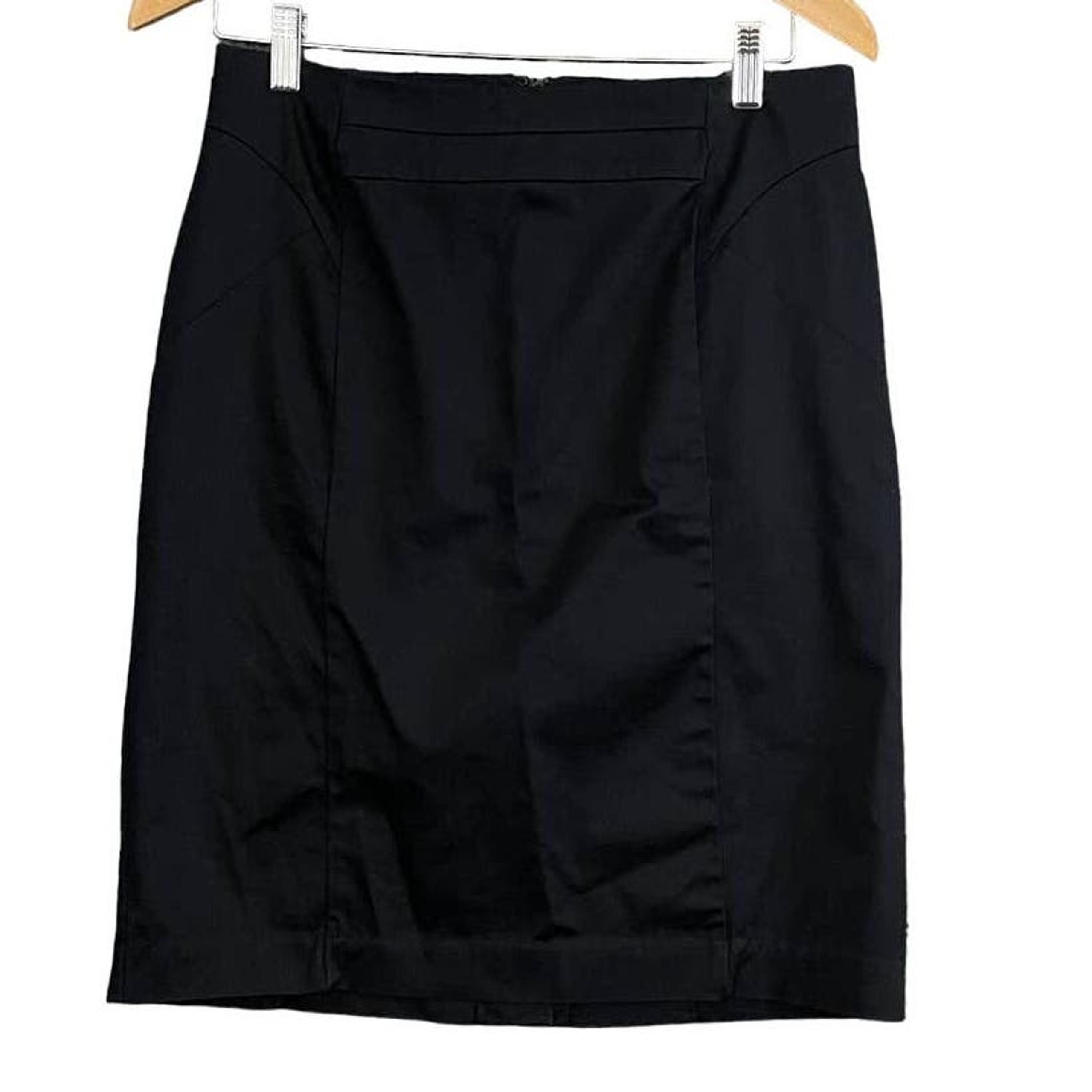 Black Pencil Skirt Womens Sz 10 Straight Work Casual - Worthington