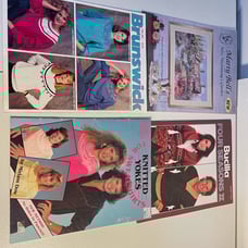 Lot of 4 Fashion booklets ads knits 1980s Mary Bell Buscilla Brunswick radical
