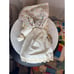 NWT Country Angel Doll Floral Dress Yarn Hair Button Accents Country Chic Decor