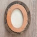 Antique Oval Original Oil Painting Yellow Poppy Wood Carving Frame Artist Signed