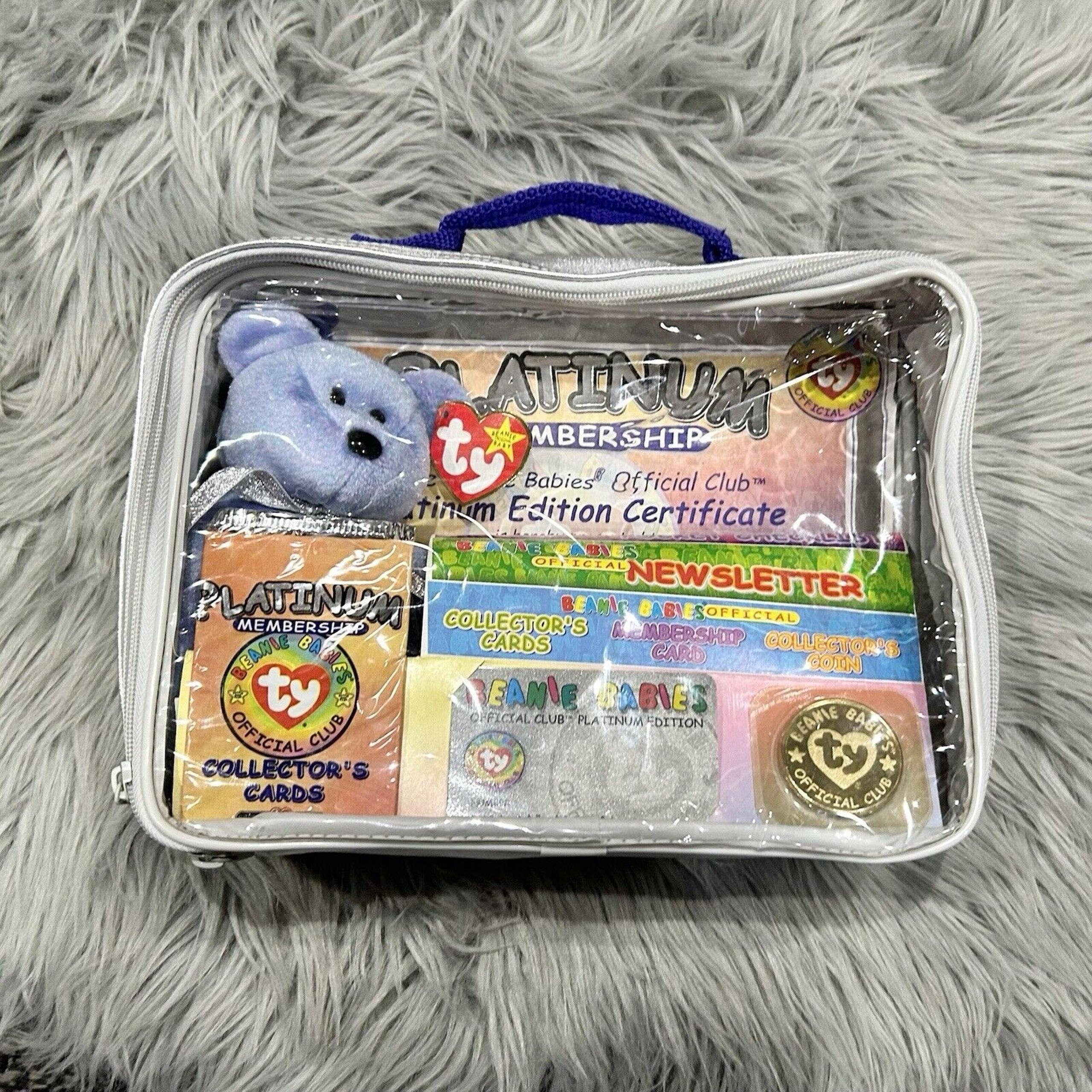 Ty Beanie Babies Official Club Kit II Platinum Edition Rare VTG 1999 W/Stickers