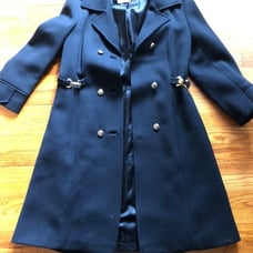 Black vintage pea coat