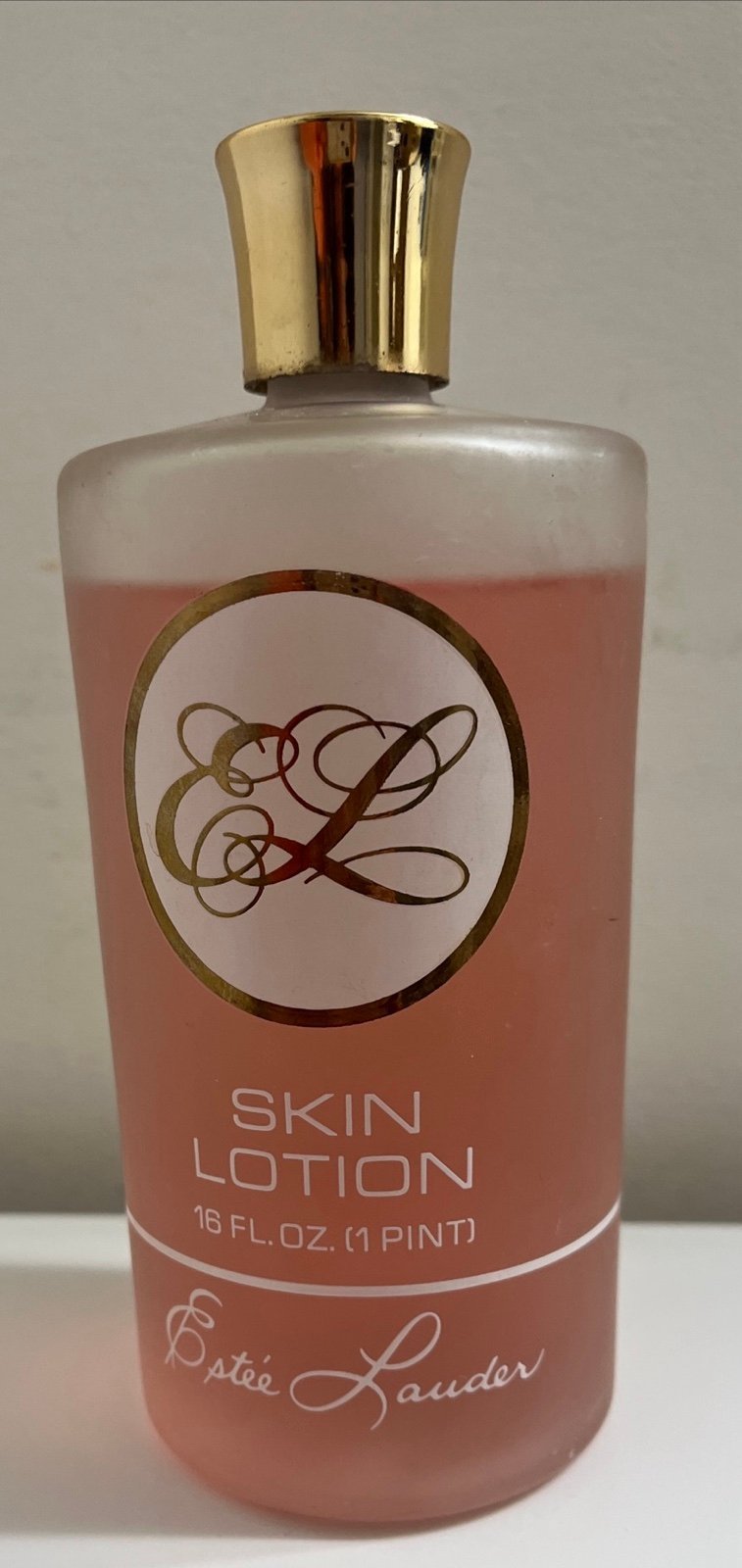 Vintage Estee Lauder Skin Lotion in Glass Bottle, 16 Fluid Oz, Rare, 90% FULL