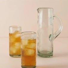 Anthropologie Buttercup Glass Pitcher