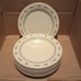 Set of 7 Dinner Plates Longaberger Pottery Woven Traditions Heritage Green USA