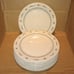 Set of 7 Dinner Plates Longaberger Pottery Woven Traditions Heritage Green USA