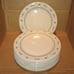 Set of 7 Dinner Plates Longaberger Pottery Woven Traditions Heritage Green USA