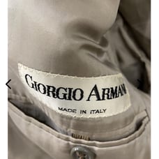 Giorgio Armani tan mens blazer size large with COA