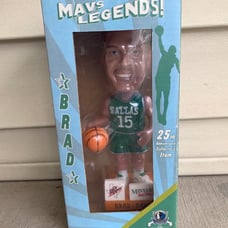 NEW Vtg Dallas Mavericks Basketball Bras Davis Dr. Pepper Minyard Bobblehead