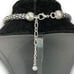 Y2K Vintage Silver Toned Statement Unbranded Chunky Necklace With Two Disco Styl