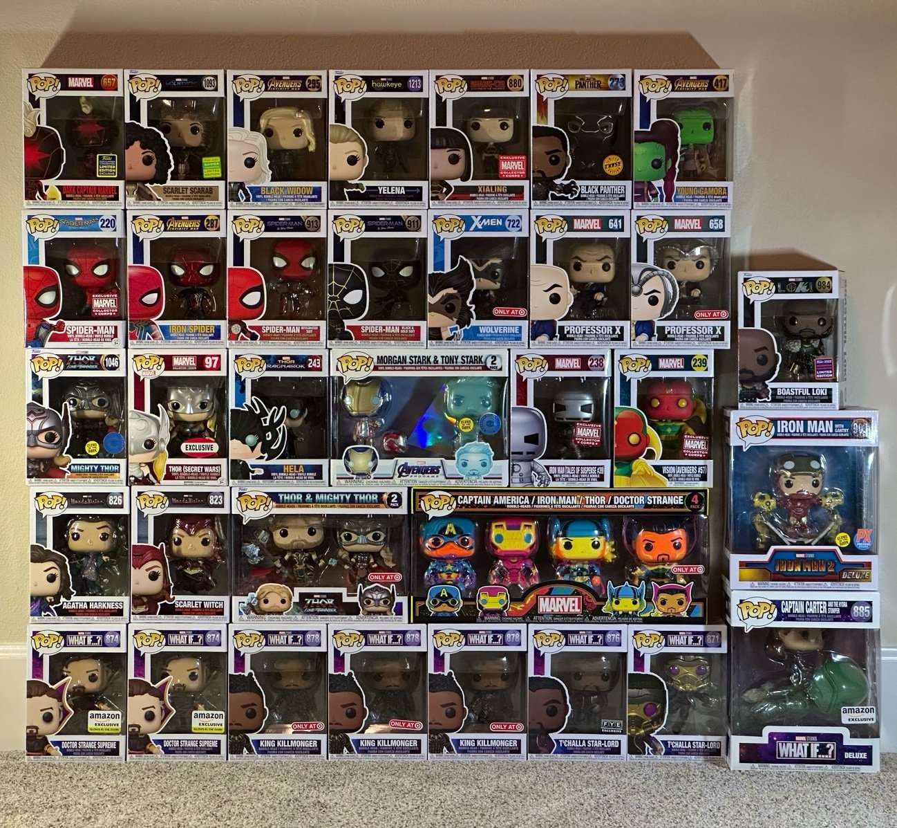 Huge Marvel MCU Funko Pop lot