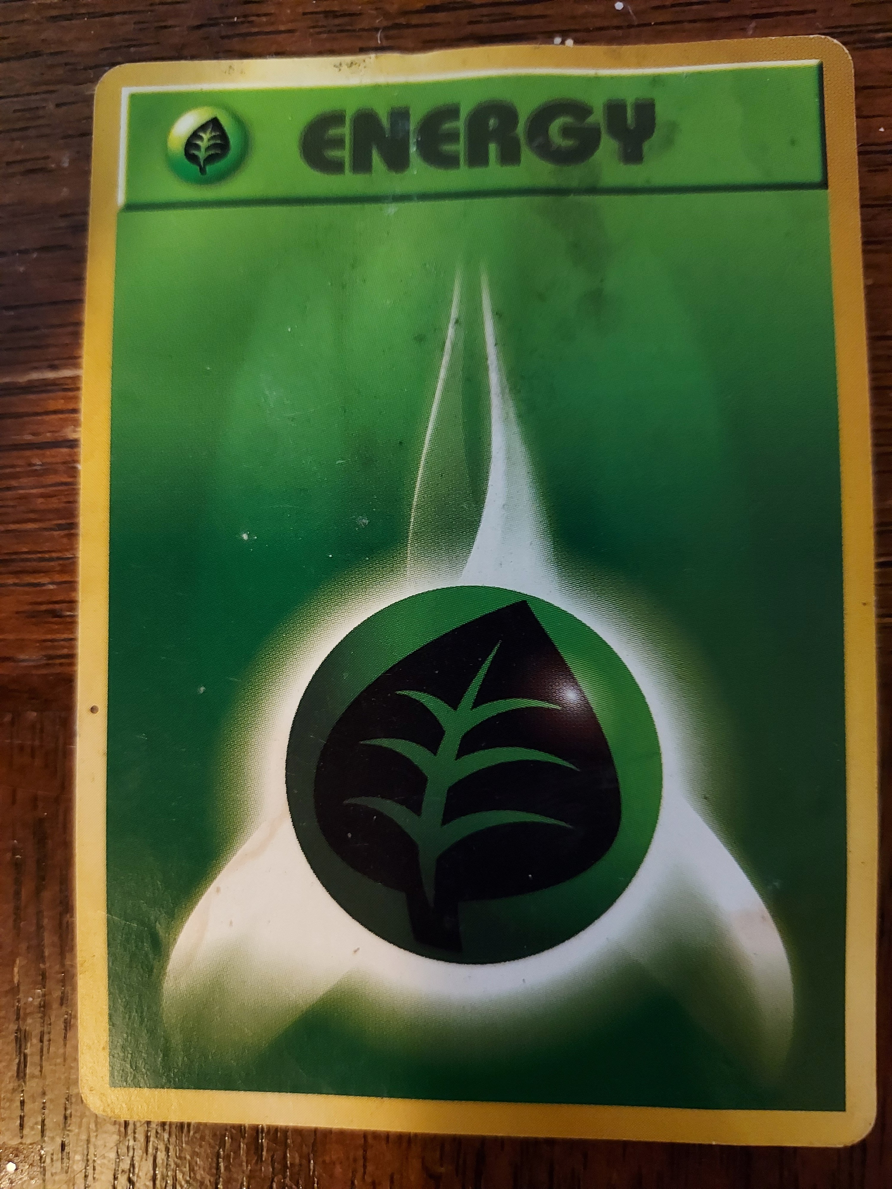 Pokemon Grass Energy Card - Poket Monsters