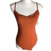 Free People Intimately Last Rose Bodysuit in Amber Coral
