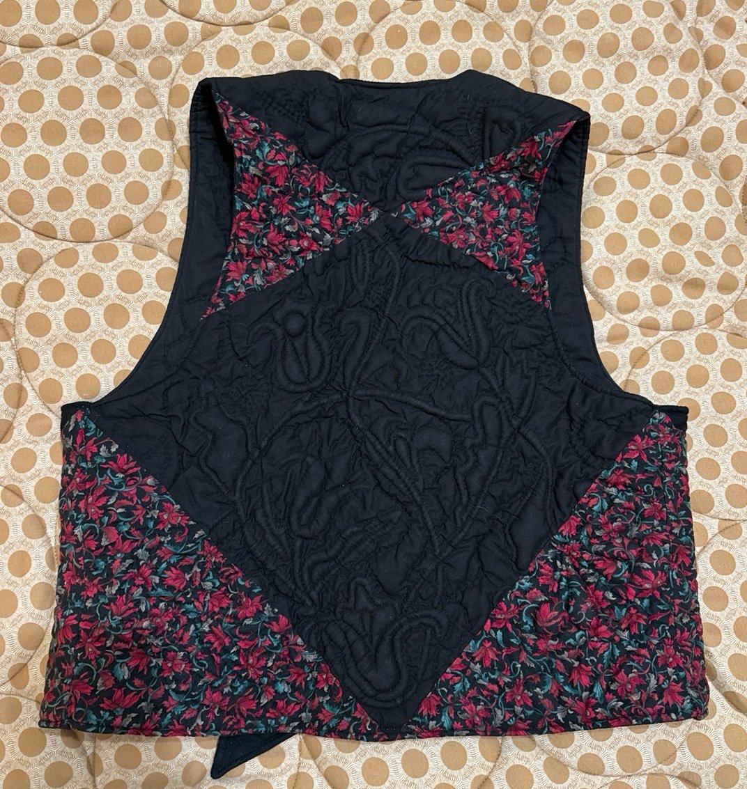 Vintage Handmade quilted Vest