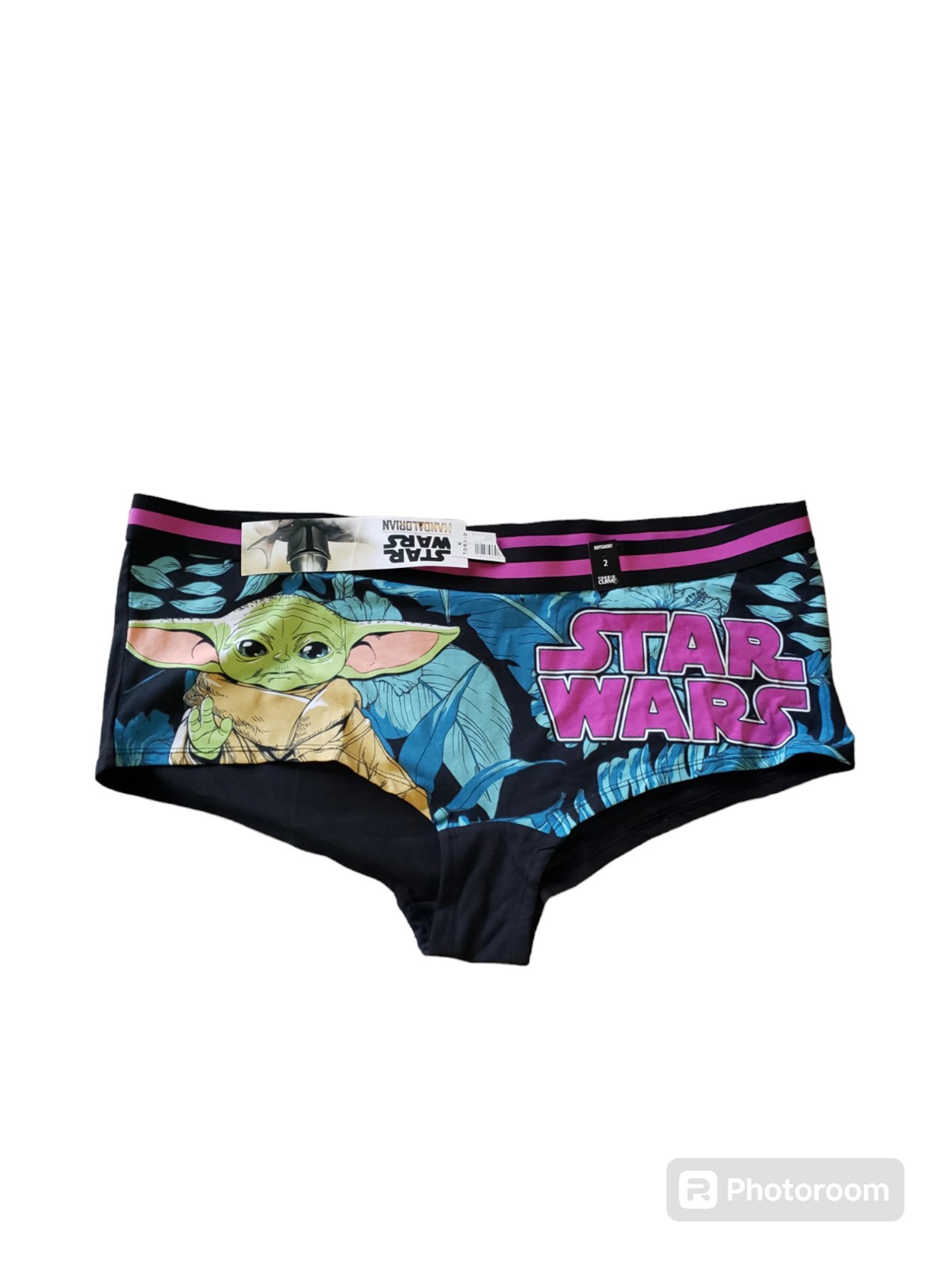 Torrid Star Wars The Mandalorian The Child Blue Cotton Boyshort Panty size 2 2X