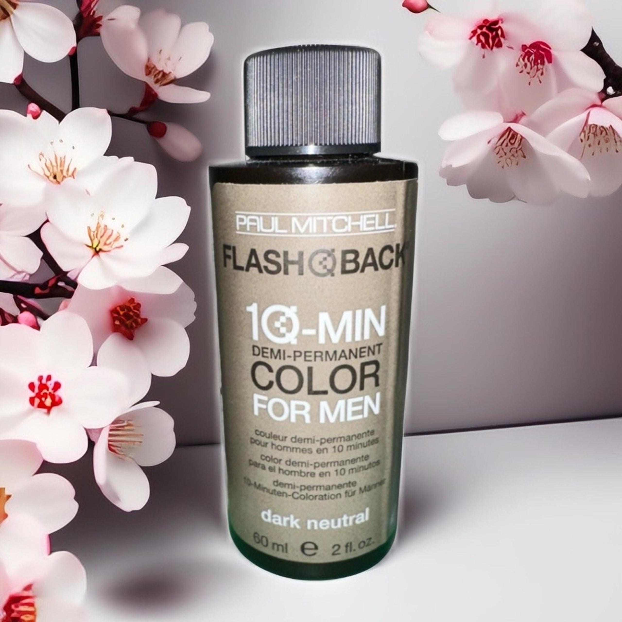 Paul Mitchell Flash Back 10 Min Demi Color Men Dark Neutral Gray Coverage Shine