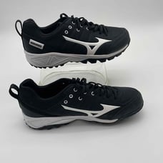 Mizuno Ambition 2 AS Turf Black Baseball softball Shoes 7 Youth 8.5W/7M indoor