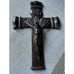 Vintage Black/Brown Metal Crucifix Jesus for Home Display Plaque Sign 8