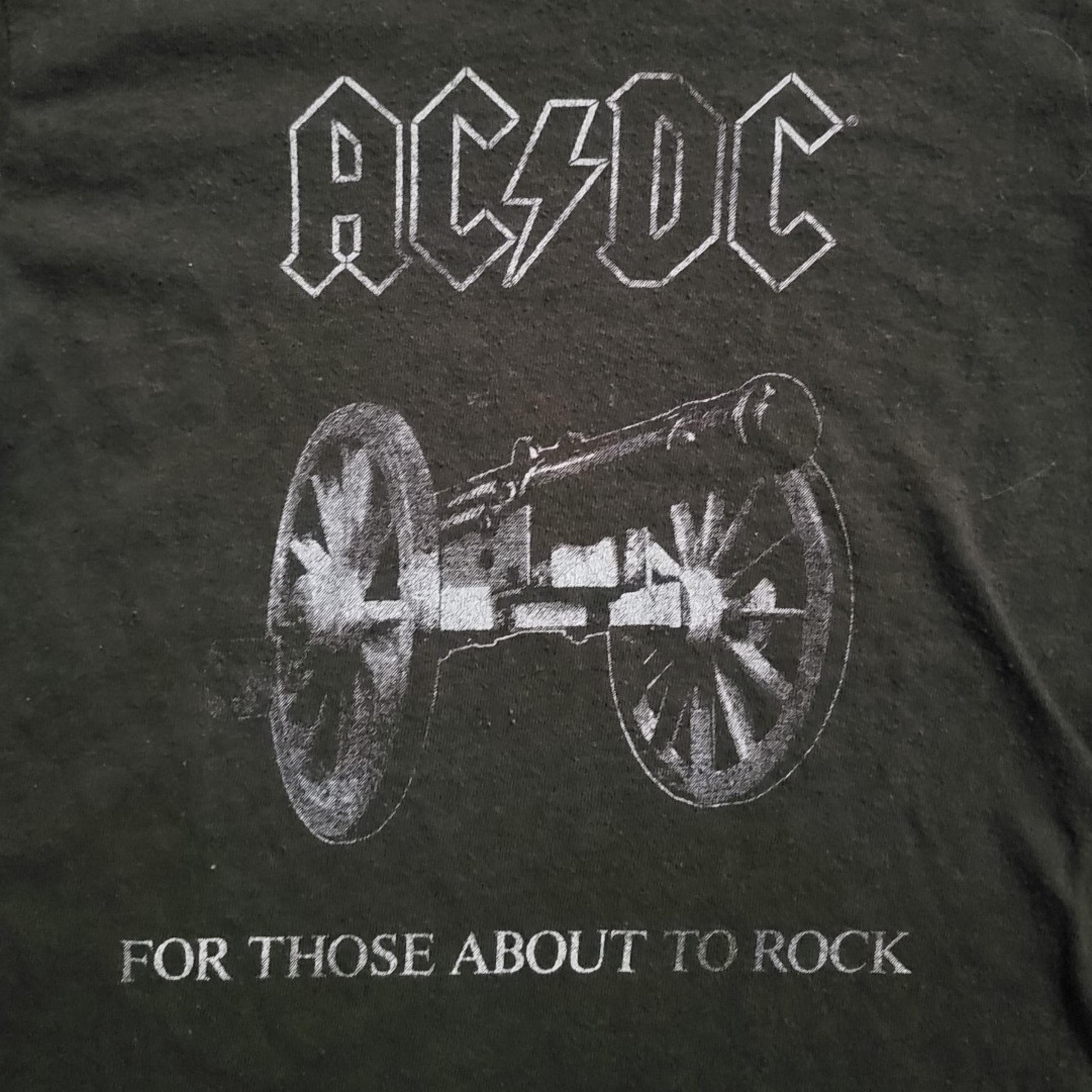 AC/DC Shirt FOR THOSE ABOUT TO ROCK & ROLL AC DC Tour Concert ACDC Tee 4T Baby T