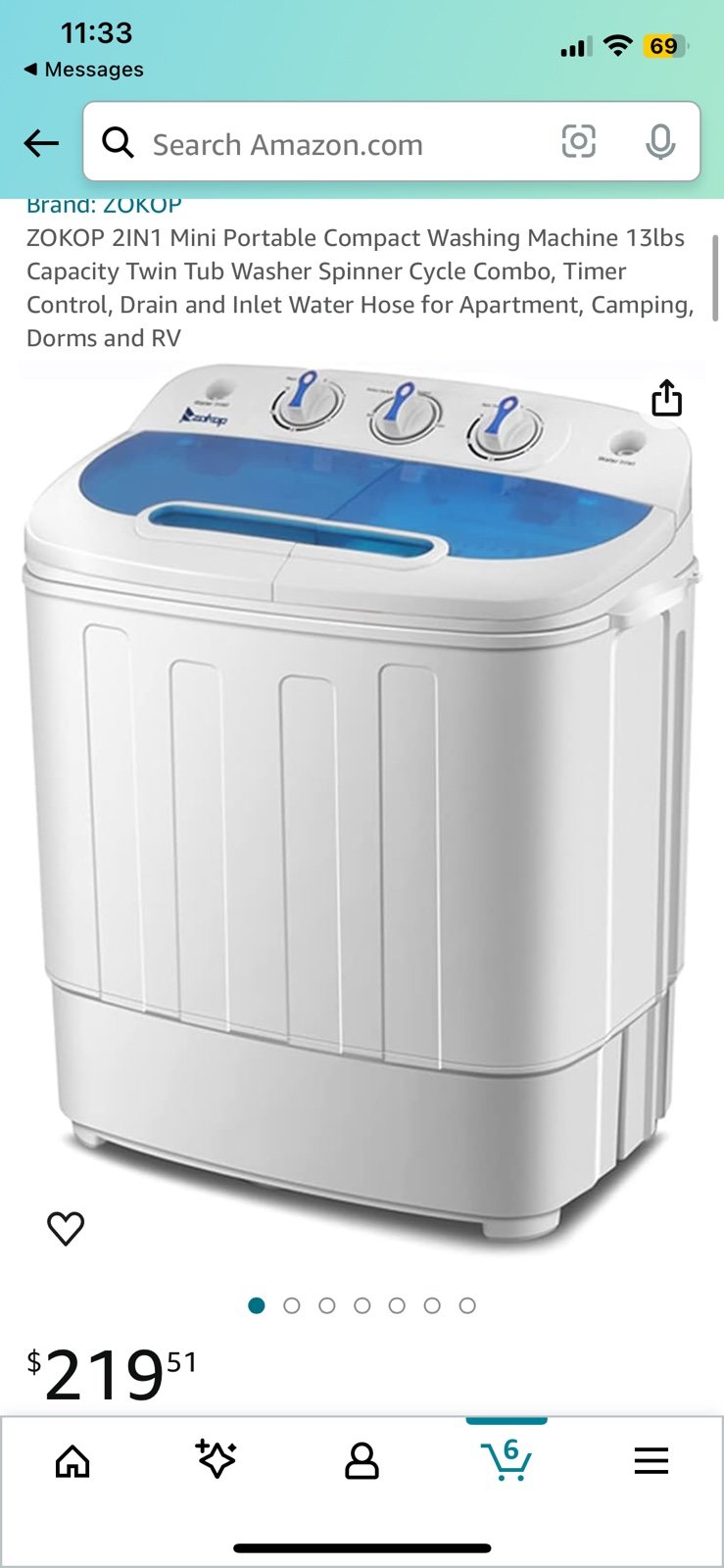 Mini portable washing Machine 13lbs