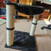 Basics Cat Tower with Hammock and Scratching Posts for Indoor Cats, 15.8 x 15.8