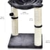 Basics Cat Tower with Hammock and Scratching Posts for Indoor Cats, 15.8 x 15.8