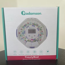 Adamson TimelyMed Smart Pill Dispenser Machine with Alarm + WiFi App Monitoring