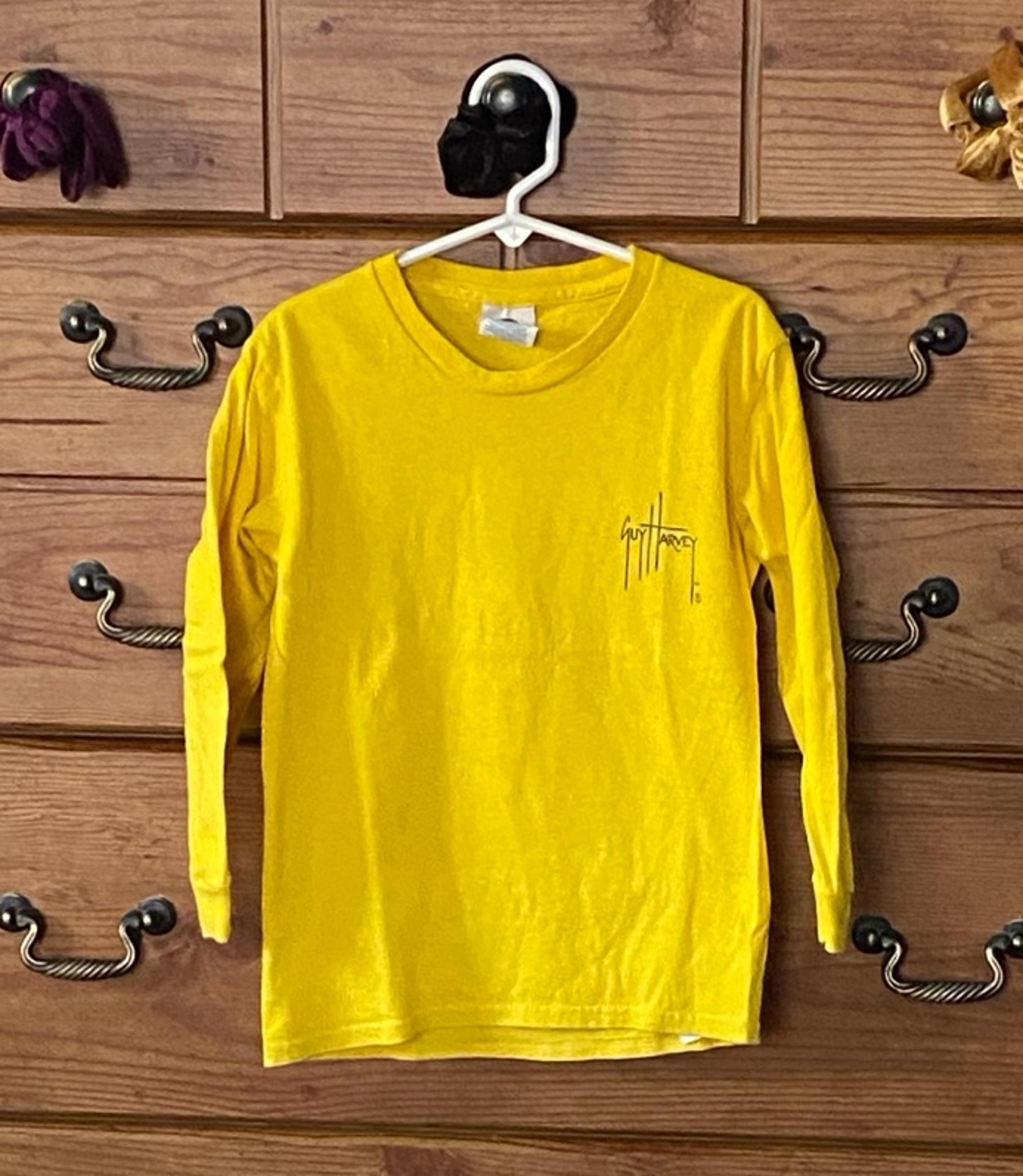 Boys Yellow Guy Harvey Long Sleeve Shirt