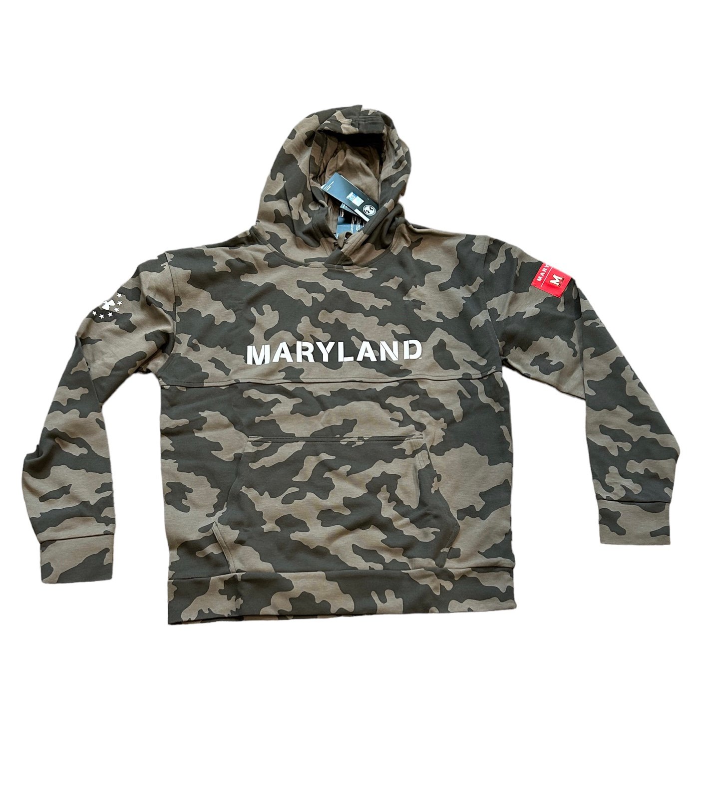 Maryland Terrapins Under Armour Men’s Military Camo Hoodie Sweatshirt Medium