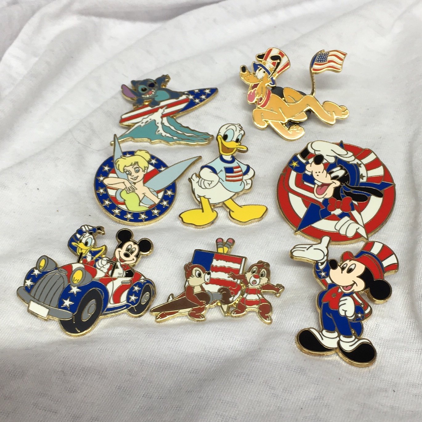 Disney Pins American Deluxe Start Set 2008