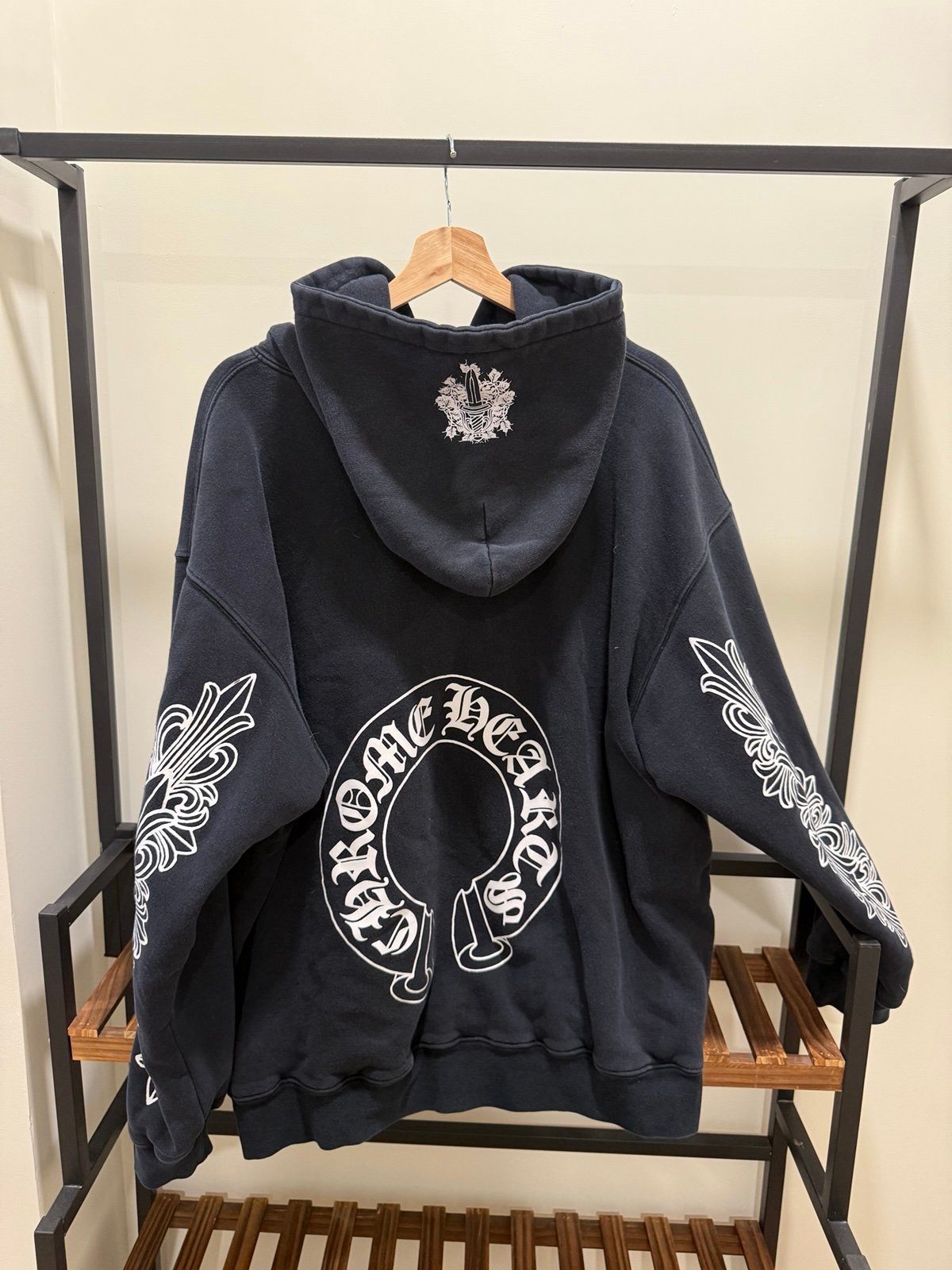 Chrome Hearts Black Horseshoe Hoodie