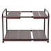 Under Sink 2 Tier Expandable Heavy Duty Metal Shelf Organizer Rack Bronze