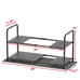 Under Sink 2 Tier Expandable Heavy Duty Metal Shelf Organizer Rack Bronze