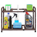 Under Sink 2 Tier Expandable Heavy Duty Metal Shelf Organizer Rack Bronze